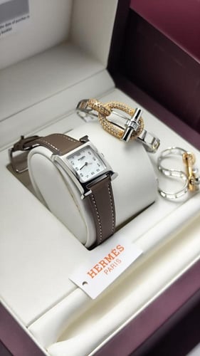 ساعات ايرمز طقم اسوارة وخاتم وساعة