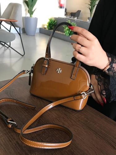 شنطة توري بورش هاي كوالتي لامع اكسسوار فضي