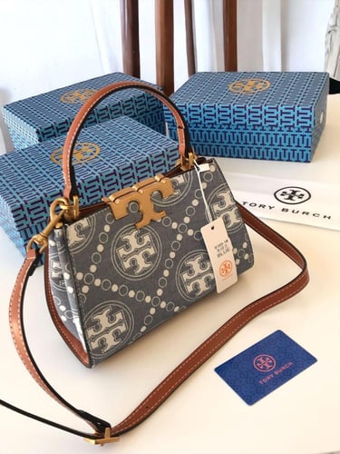 شنط توري بورش كوالتي نقش الماركة الحجم موضح بالصور