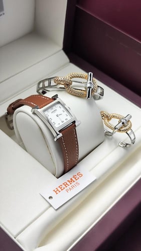 ساعات ايرمز طقم اسوارة وخاتم وساعة