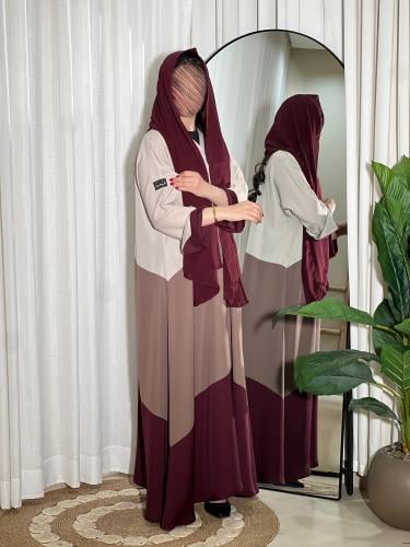 Colorful gradual abaya