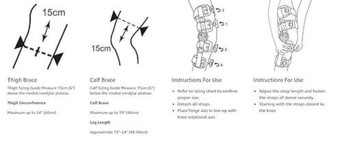 Post-op Knee Brace KN098 ‏-دعامة الركبة بعد العملي...