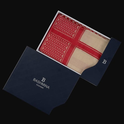شال باشمينا من صوف الكشمير سوبر ترمه