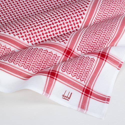 شماغ دنهل كلاسيك احمر لون فاتح