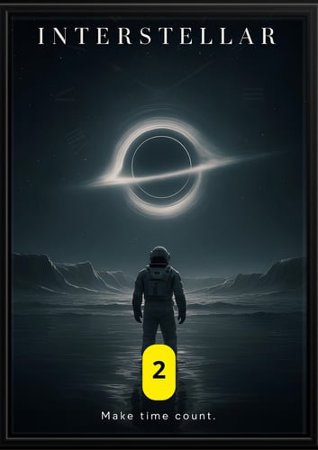 لوحة جدارية | فلم انترستيلر