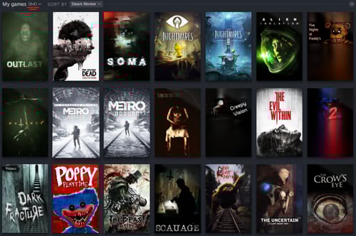 بكج الرعب +60 لعبة HORROR GAMES