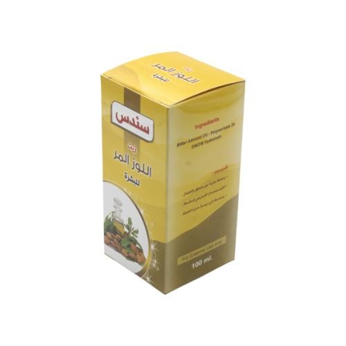 زيت اللوز المر للشعروالبشرة-100مل-من سندس.