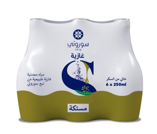 مياه غازية بالمستكة 250 مل* 6
