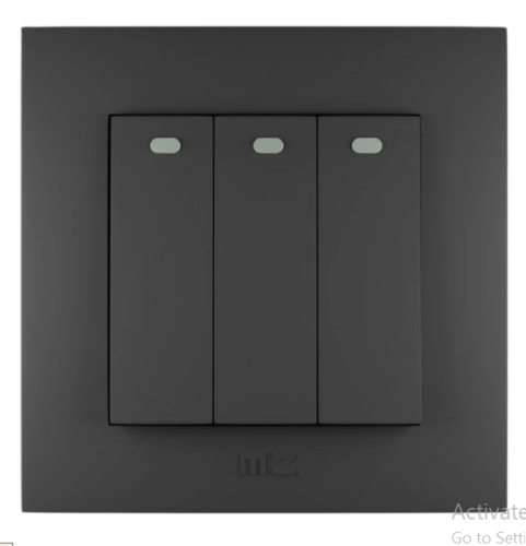مفتاح ثلاثي 7×7 اسود خشبي ضمان 25 سنة ام زد