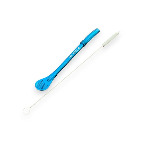 مصاصة متة من الفولاذ المقاوم للصدأ مع فرشاة تنظيف...