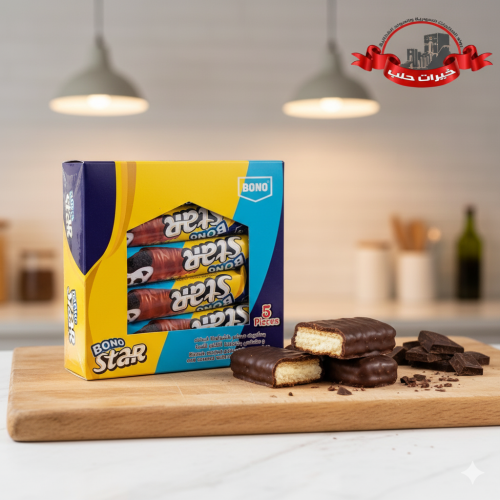 بونو ستار بكسويت مغطس بالشوكولا الداكنة