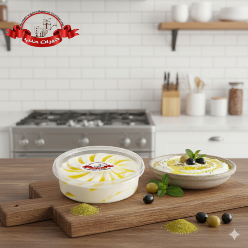 لبنة سادة مع زيت زيتون - / 120/جم تقريبا