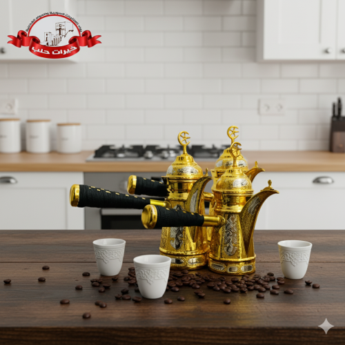 مصب قهوة عربية دلة نحاس - 3 مقاسات