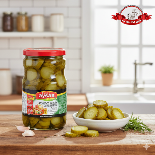 مخلل خيار مقطع شرائح 370غ - ايسان