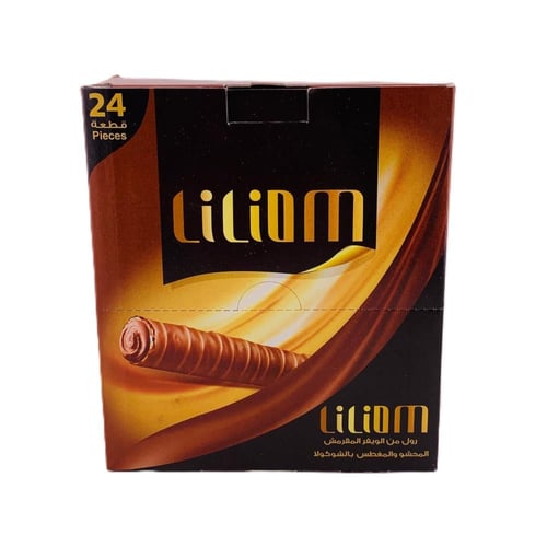 ليليوم رول المحشو بالشوكولا - 24 قطعة