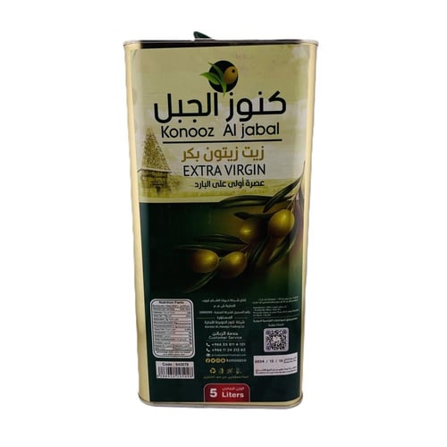 زيت زيتون كنوز الجبل – 5 لتر