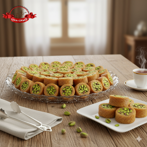 مبرومة بالفستق الحلبي (سمن حيواني ) -500 جم