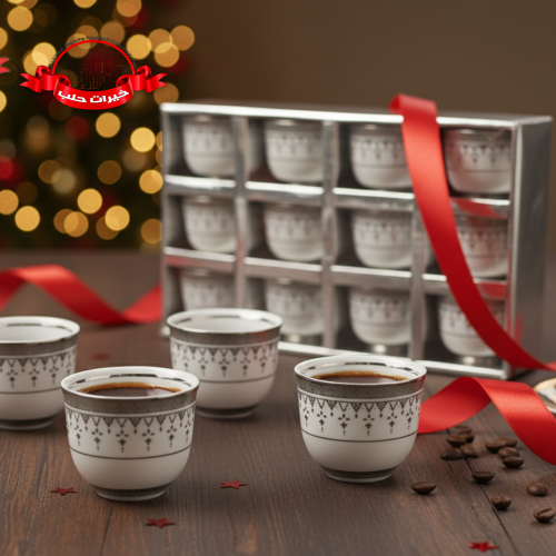 فناجين قهوة عربية و مرة سيلفر - 12 فنجان