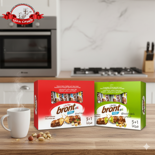 ويفر هرمي محشو بكريمة الحليب بنكهة البندق و بنكهة...