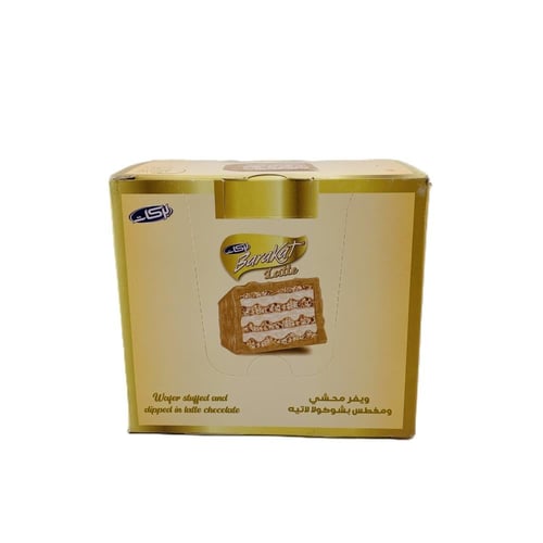 بركات ويفر مغطى ومحشو باللاتيه – 12 قطعة