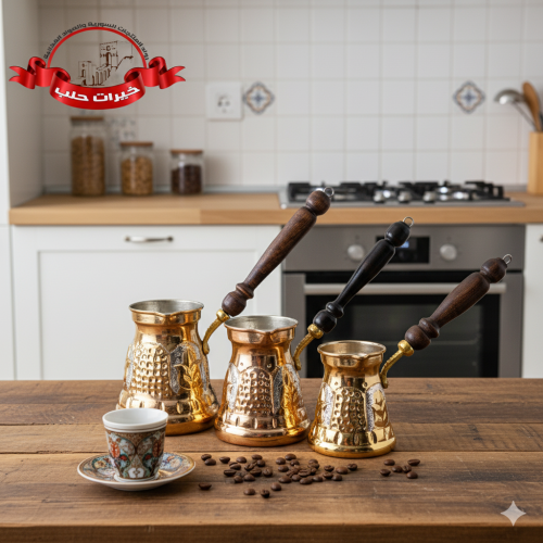 دلال قهوة نحاسية تقليدية - أحجام متعددة