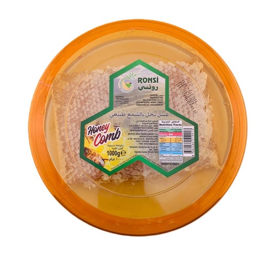 عسل نحل بالشمع طبيعي رونسي