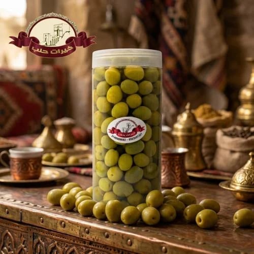 زيتون أخضر عضوي - 1 كجم