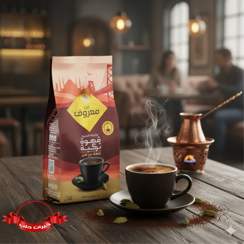 بن معروف قهوة تركية غامقة مع هيل - 250 جم