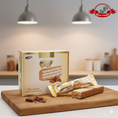 بركات ويفر مغطى ومحشو باللاتيه – 12 قطعة