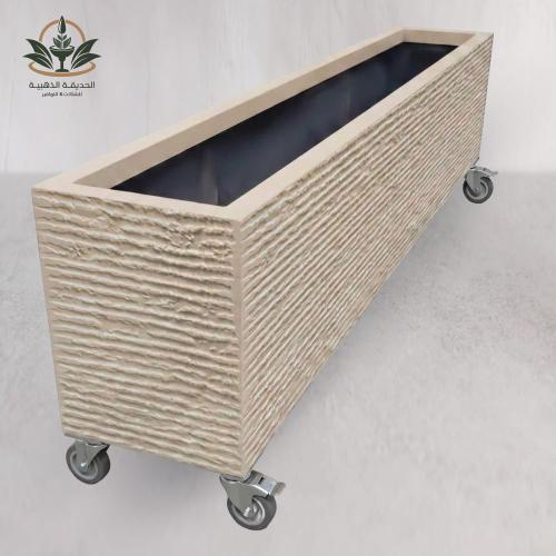حوض 2م حجري بكفرات متحرك