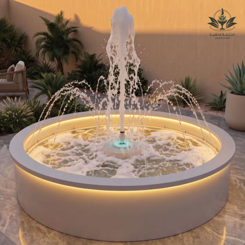 نافورة دائرية كبيرة 2م فايبر