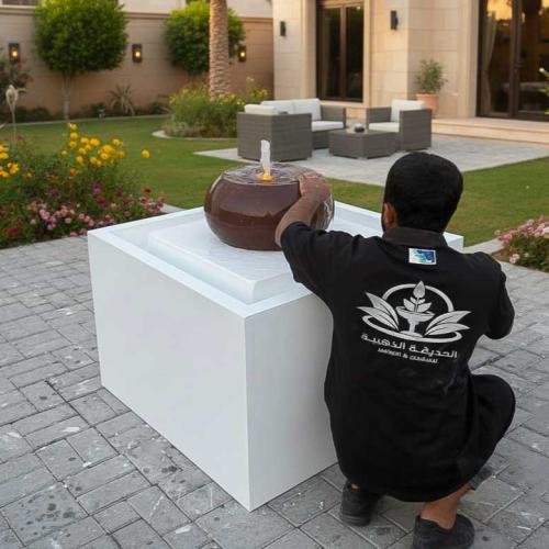 نافورة جاهزة فيبر متحرك 1م