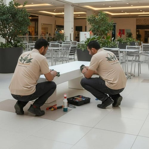 جلسة خارجية متنقلة كبيرة