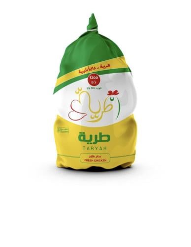 دجاج طرية مقاس 1200 جرام