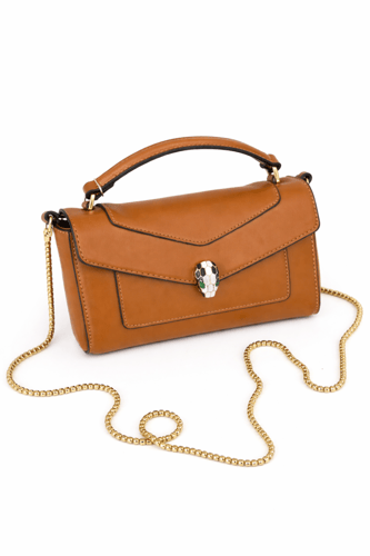 شنطة يد نسائية فاخرة مستوحى من بولغري راقٍية