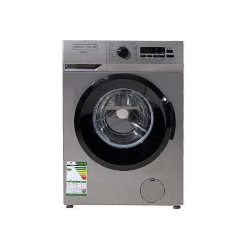 غسالة أمامية 7 كيلو تنشيف 75% جنرال جولد فضي