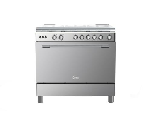 فرن غاز ميديا 60×90 وش استيل الجوانب سلفر شبك عريض...