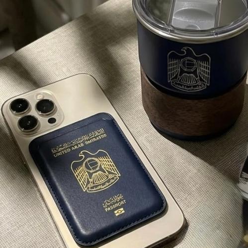 بكج محفظة جواز الامارات + كوب الامارات