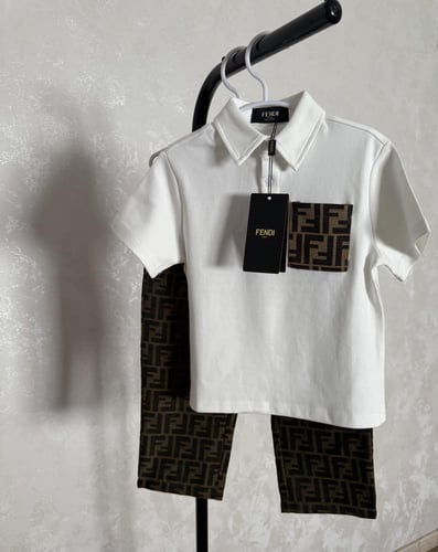 بدلة فندي ولادي قطعتين بنطلون طويل