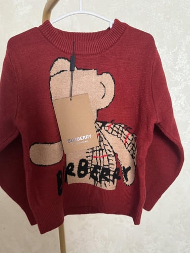 بلوفر بربري صوف للجنسين باللون العودي