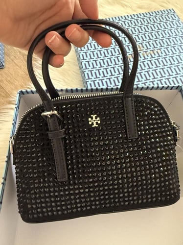 حقيبة توري بورش كريستال اسود