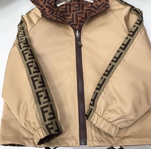 جاكيت فندي دبل فيس طبق الاصل للجنسين