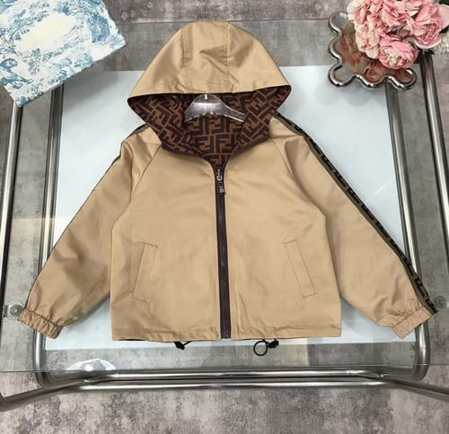 جاكيت فندي دبل فيس طبق الاصل للجنسين