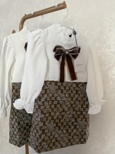 فستان قوتشي انيق مخمل من الاسفل