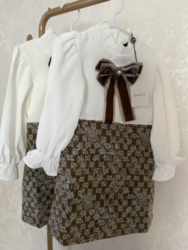 فستان قوتشي انيق مخمل من الاسفل