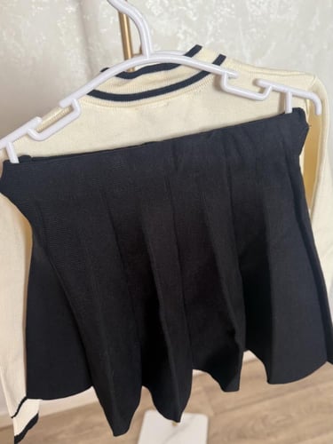 تيور دافئ من الصوف المحبوك ميوميو مزين بأزارير لؤل...