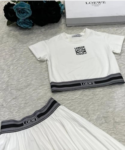 تيور لويفي ابيض قطن بارد مزين بكسر