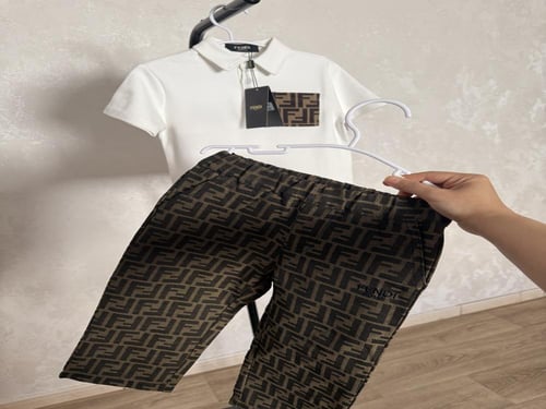 بدلة فندي ولادي قطعتين بنطلون طويل