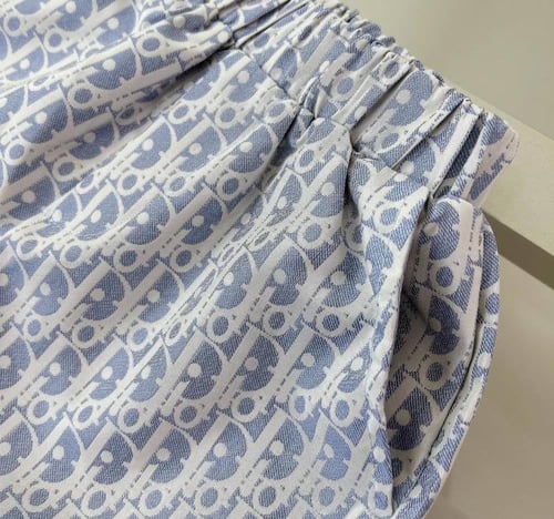 بدلة ديور ولادي قطعتين سماوي