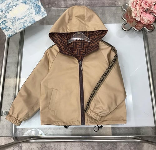 جاكيت فندي دبل فيس طبق الاصل للجنسين